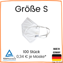Lade das Bild in den Galerie-Viewer, FFP2 NR Maske "Größe S"