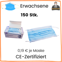 Lade das Bild in den Galerie-Viewer, Medizinische Mund-Nasenschutzmaske Typ IIR (für Erwachsene)