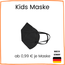 Lade das Bild in den Galerie-Viewer, Schwarze Gesichtsmaske für Kinder