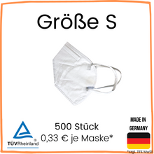 Lade das Bild in den Galerie-Viewer, FFP2 NR Maske &quot;Größe S&quot;
