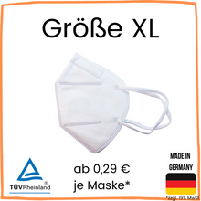 Lade das Bild in den Galerie-Viewer, FFP2 NR Maske &quot;Größe XL&quot;
