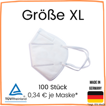 Lade das Bild in den Galerie-Viewer, FFP2 NR Maske &quot;Größe XL&quot;
