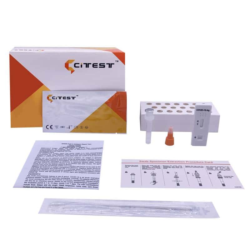 CITEST Diagnostics COVID-19 Antigen Rapid Test (Swab) Laientest AT1350/21 – 25er Pack