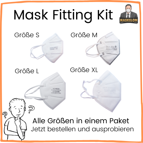 Mask Fitting Kit (14 FFP2 Masken zum Ausprobieren)